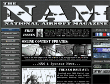 Tablet Screenshot of nationalairsoftmagazine.com